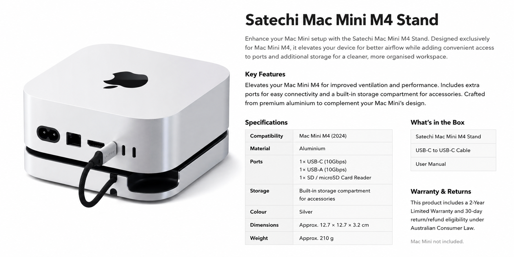 Why the Satechi Mac Mini M4 Stand & Hub Is a Must-Have for Every Mac Mini Owner