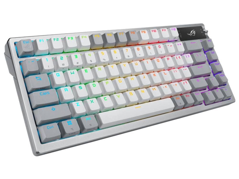 Asus ROG Azoth Wireless Storm Switch Gaming Keyboard - Moonlight White