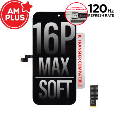 AMPLUS Soft OLED Assembly for iPhone 16 Pro Max (120Hz, IC Chip Transfer Compatible)-1