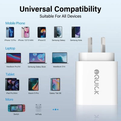 iQuick 18W PD3.0 USB-A Charging Adapter