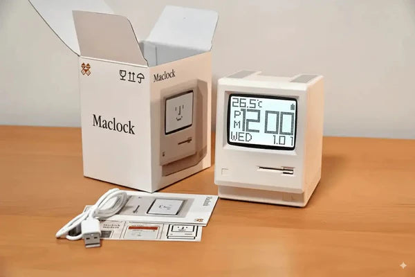RayCue Maclock Retro Pixel Alarm Clock (USB-C Rechargeable)-20