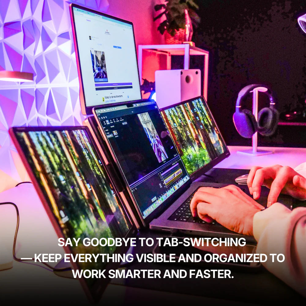 Triple Go (Gen 3) — Triple Portable Monitor System-17