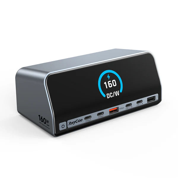 RayCue 160W 13-in-1 USB-C Docking Station (Dual 4K HDMI)-1