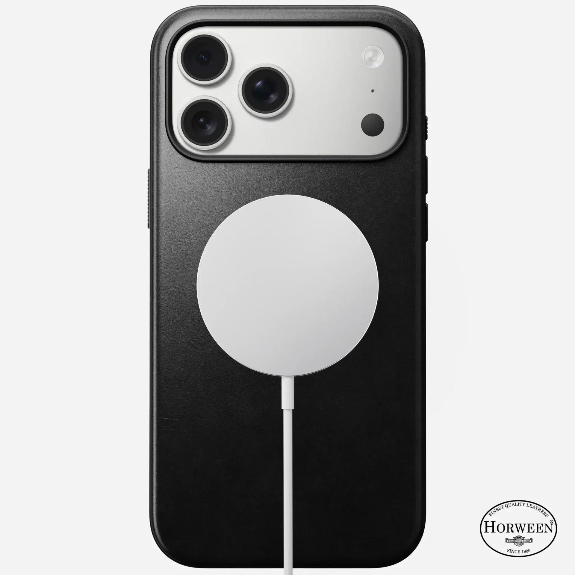 Nomad Modern Leather Case — Horween® Edition Black for iPhone 17 Pro Max