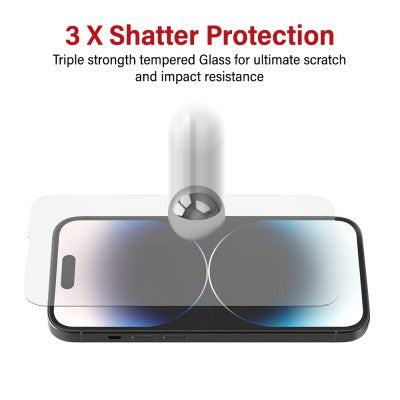 Tempered Glass Screen Protectors for iPhone 17 Pro