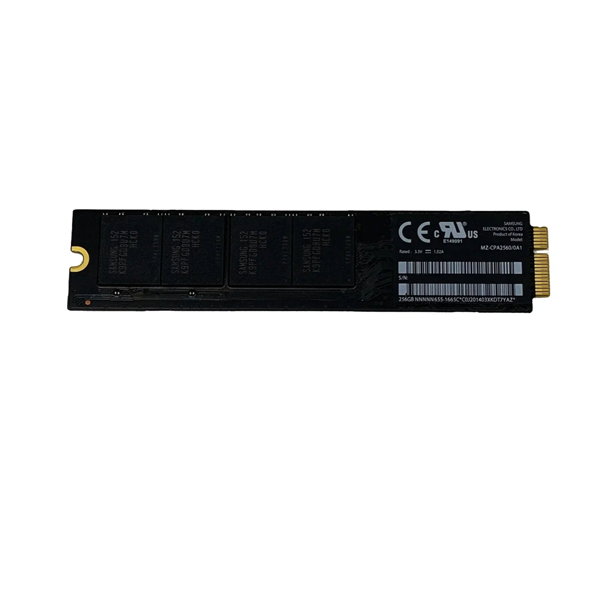 Apple Genuine SSD for MacBook Air A1370/A1369 (2010–2011) — 256GB