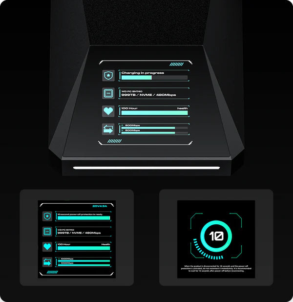 RayCue CyberVault Magnetic SSD Enclosure (10Gbps, Up to 8TB)-5