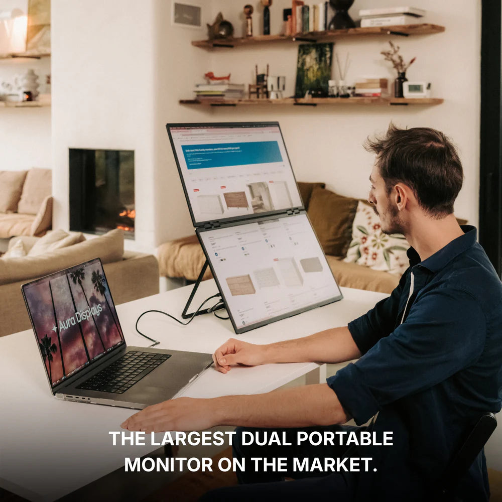 Dual Book Pro 48” Wide (Gen 1) — Dual Portable Monitor System