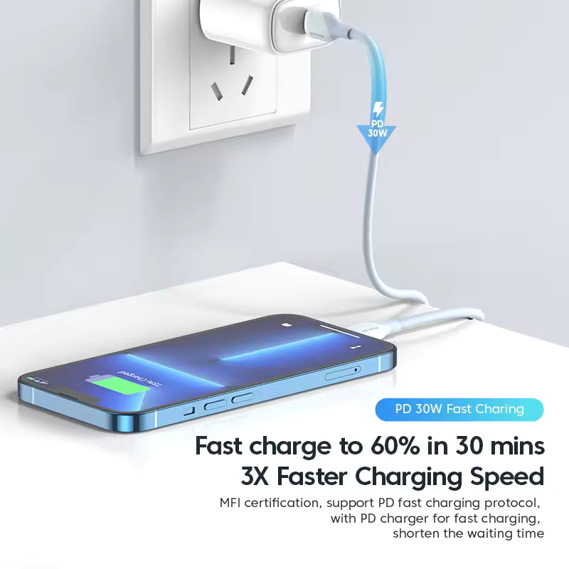 Type C Charging Cables Nylon Braid High-speed Data Wire
