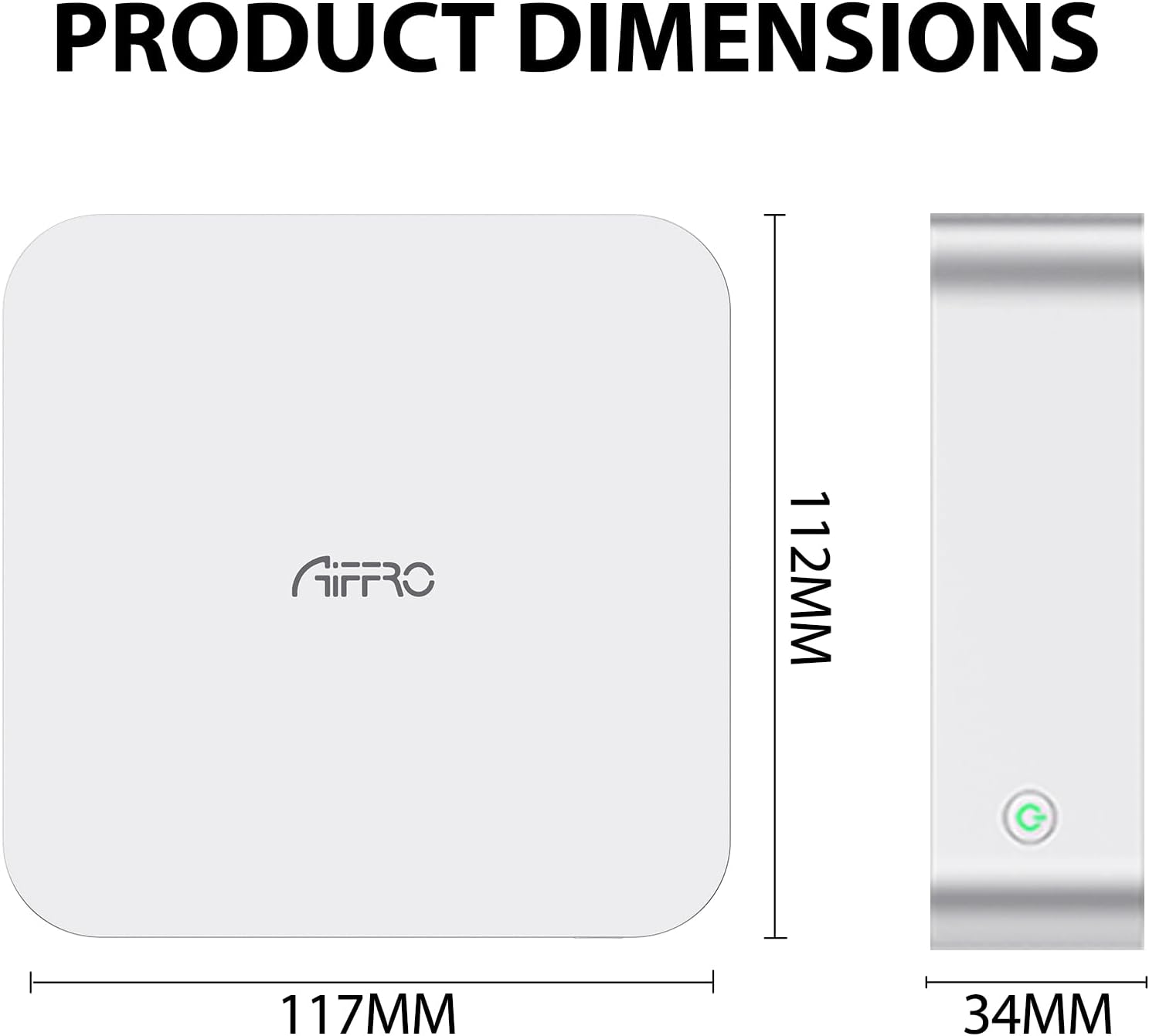 Aiffro K100 All-SSD NAS Storage | Intel N100 | 8GB LPDDR5 4800MHz | 4 Bays 2280 M.2 SSD Up to 16TB | 2.5GbE RJ45 | Mini Pocket NAS | Set for Truenas, Freenas, Unraid, Windows, OMV