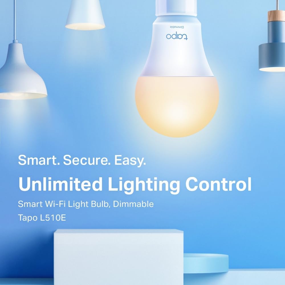 TP-Link L510E Tapo Dimmable Smart Wi-Fi Light Bulb with Edison Fitting