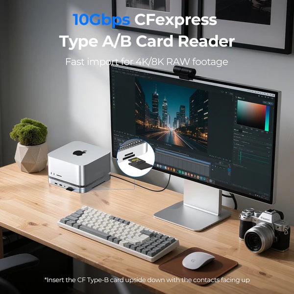 RayCue 10-in-1 80Gbps Dock for Mac Studio (US Plug)-6