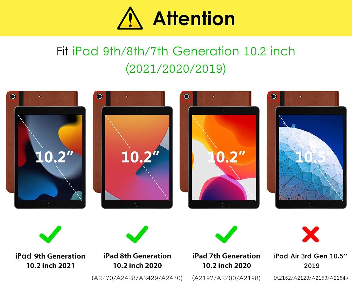 DTTO Premium Leather Folio Case for iPad 10.2” (7th / 8th / 9th Gen) Aussiez Goods Hub