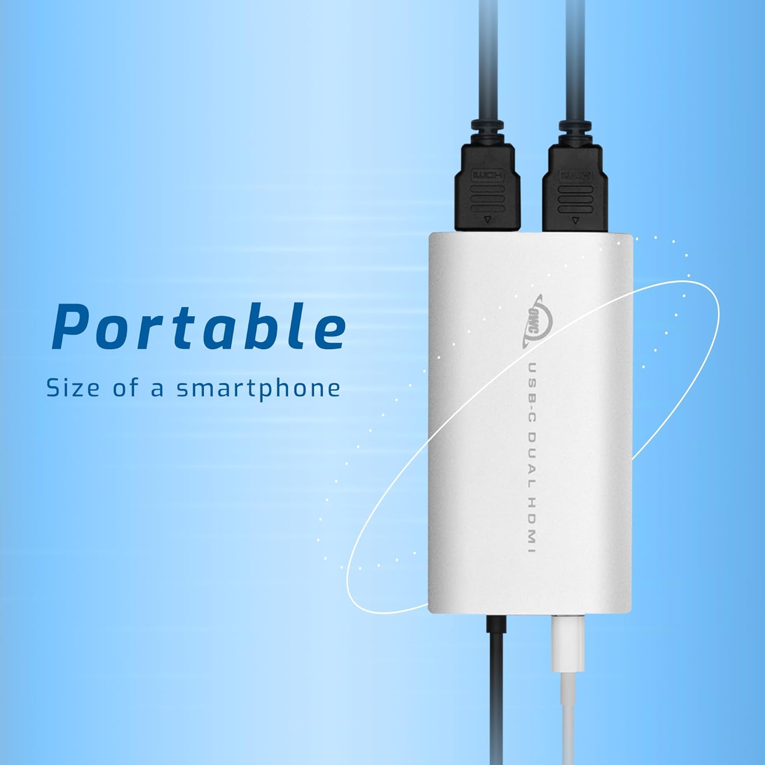 OWC USB-C to Dual HDMI 4K Display Adapter with DisplayLink
