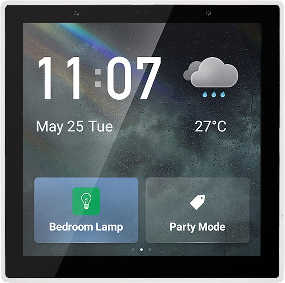 Diewu Smart Home Panel Multi-Functional WiFi Smart Scene Wall Switch ZigBee BT Function APP Remote wi 4-inch LCD Touch Screen Clo Date Temperature Wea er Display
