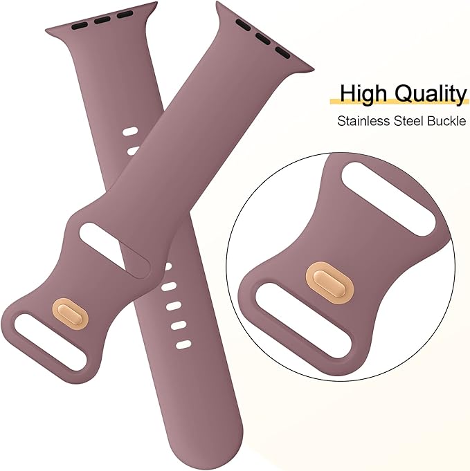 3 PACK Sport Bands Compatible with Apple Watch Band 38mm 40mm 41mm 42mm 44mm 45mm 49mm,Soft Silicone Waterproof Strap Compatible with iWatch Apple Watch Series Ultra 8 7 6 5 4 3 2 1 SE Women Men