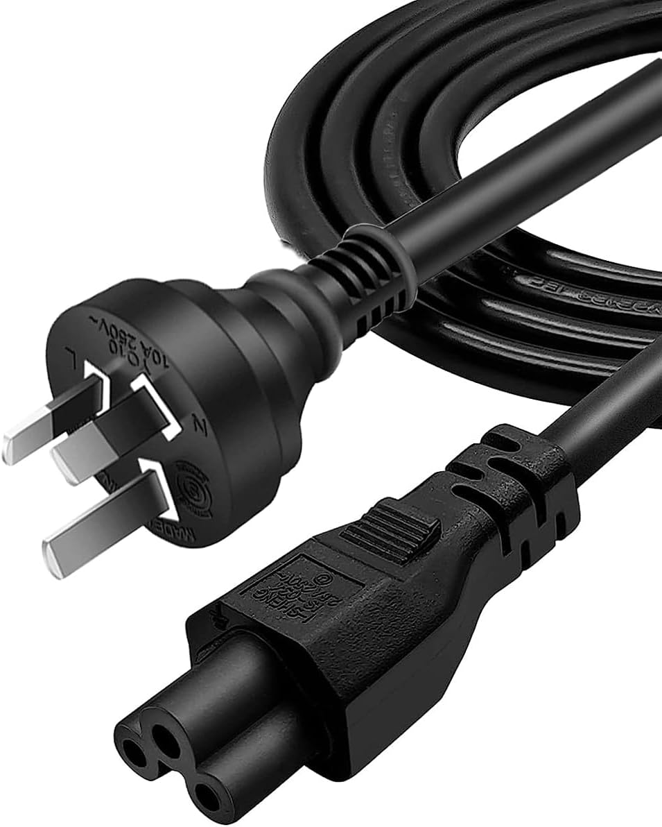 AU 3 Pin to IEC 320 C5 Power Cable (Cloverleaf, 250V)