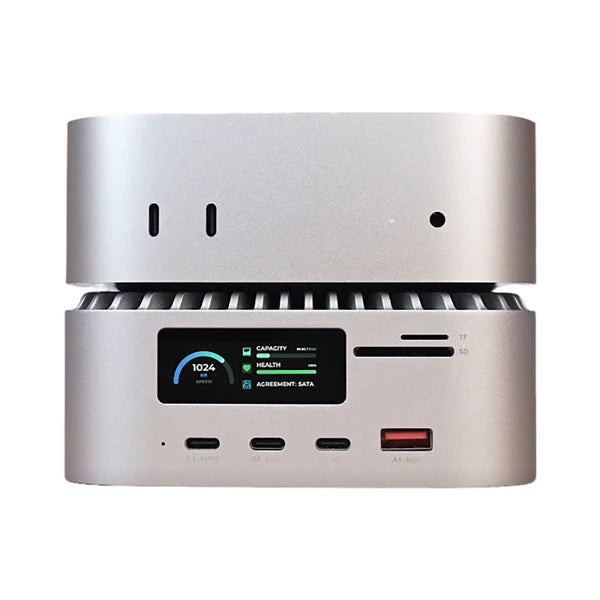 RayCue All-in-One Charger Dock for Mac Mini M4 (US Plug)