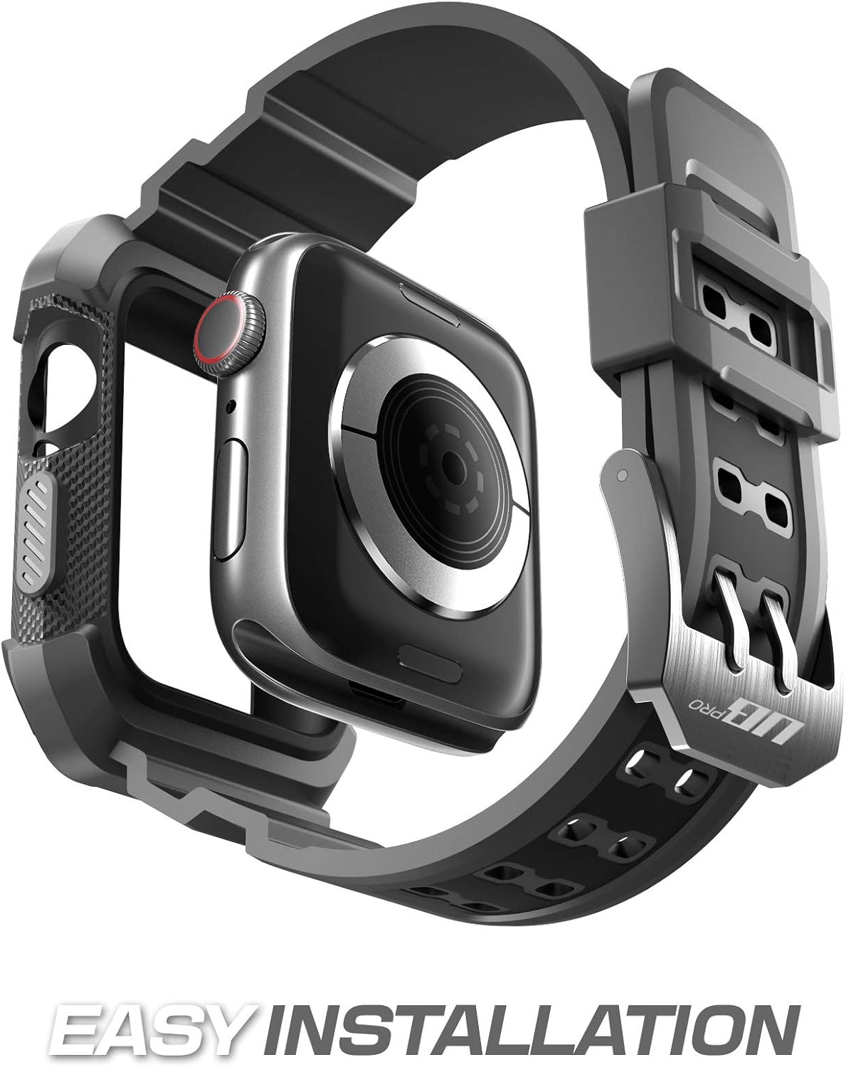 SUPCASE [Unicorn Beetle Pro] Designed for Apple Watch Series 7/6/SE/5/4 [45/44mm], Rugged Protective Case with Strap Bands (Black)