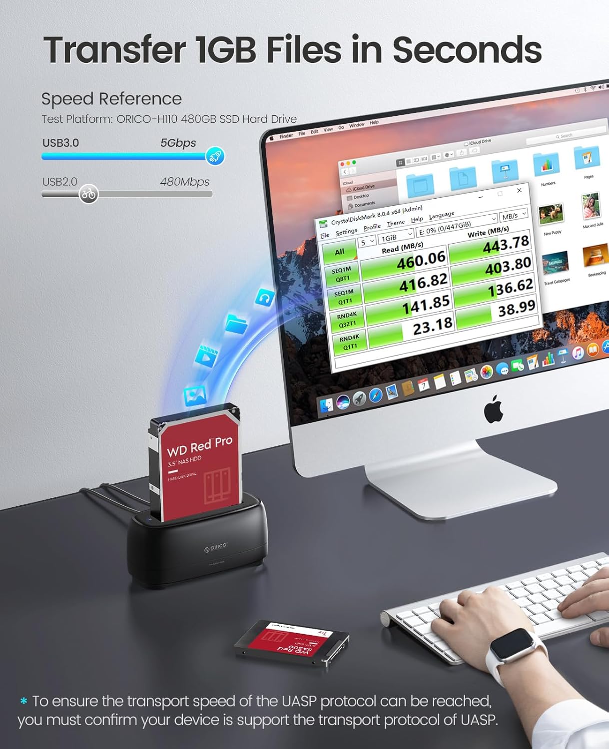 ORICO External Hard Drive Docking Station (DD18U3-US)