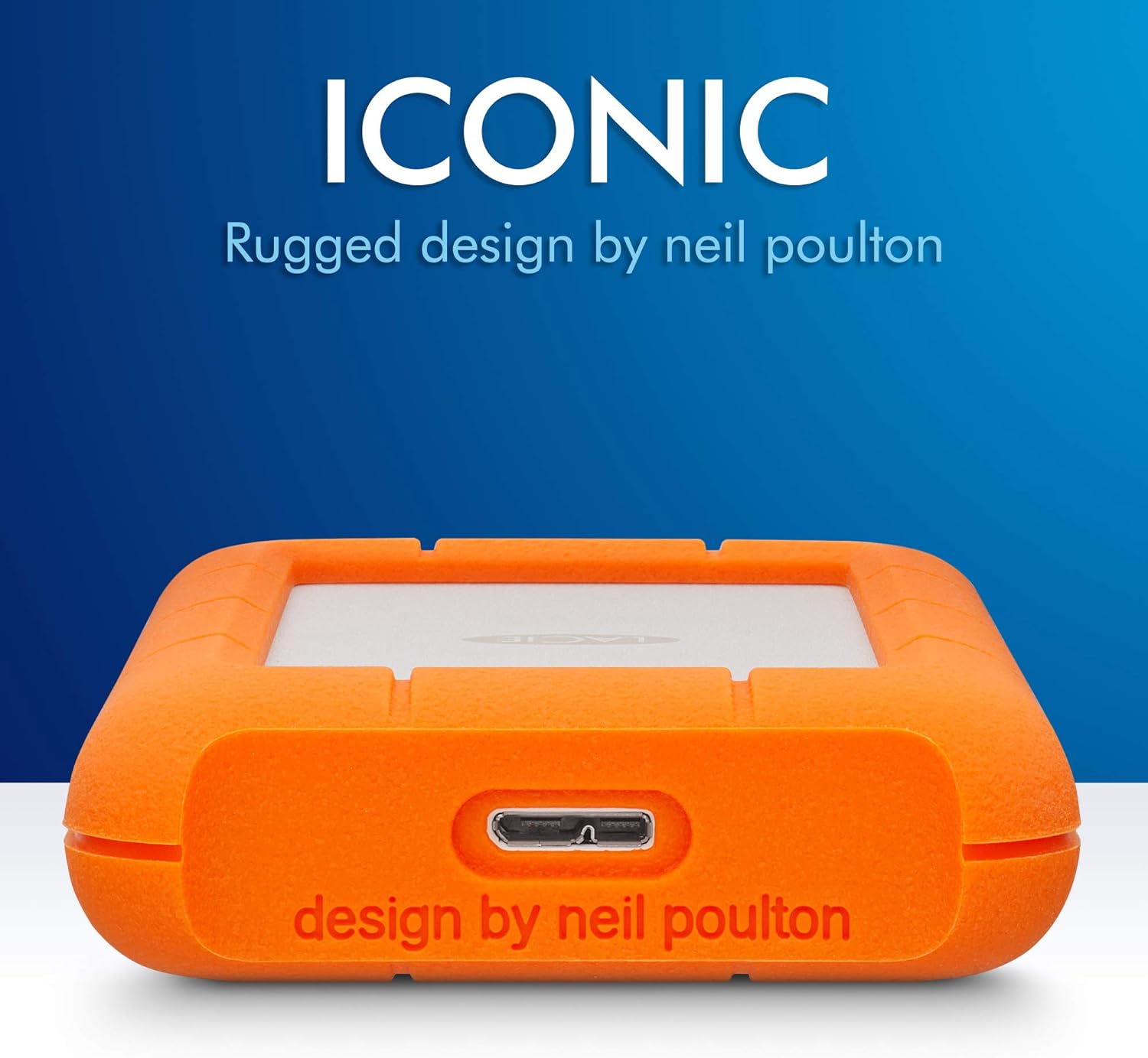 LaCie Rugged USB-C Portable External Hard Drive
