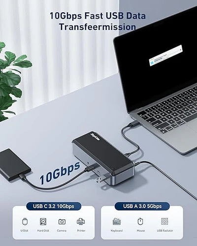 RayCue Dual Portable Monitor for Laptop (13.3”–17” | USB-C)-2