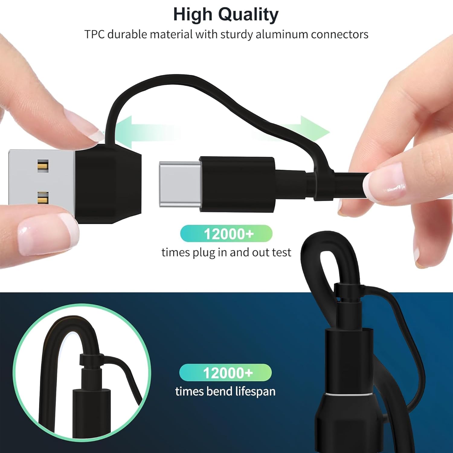 Gaya 4-in-2 Multi Charging Cable with Apple Watch Charger — White