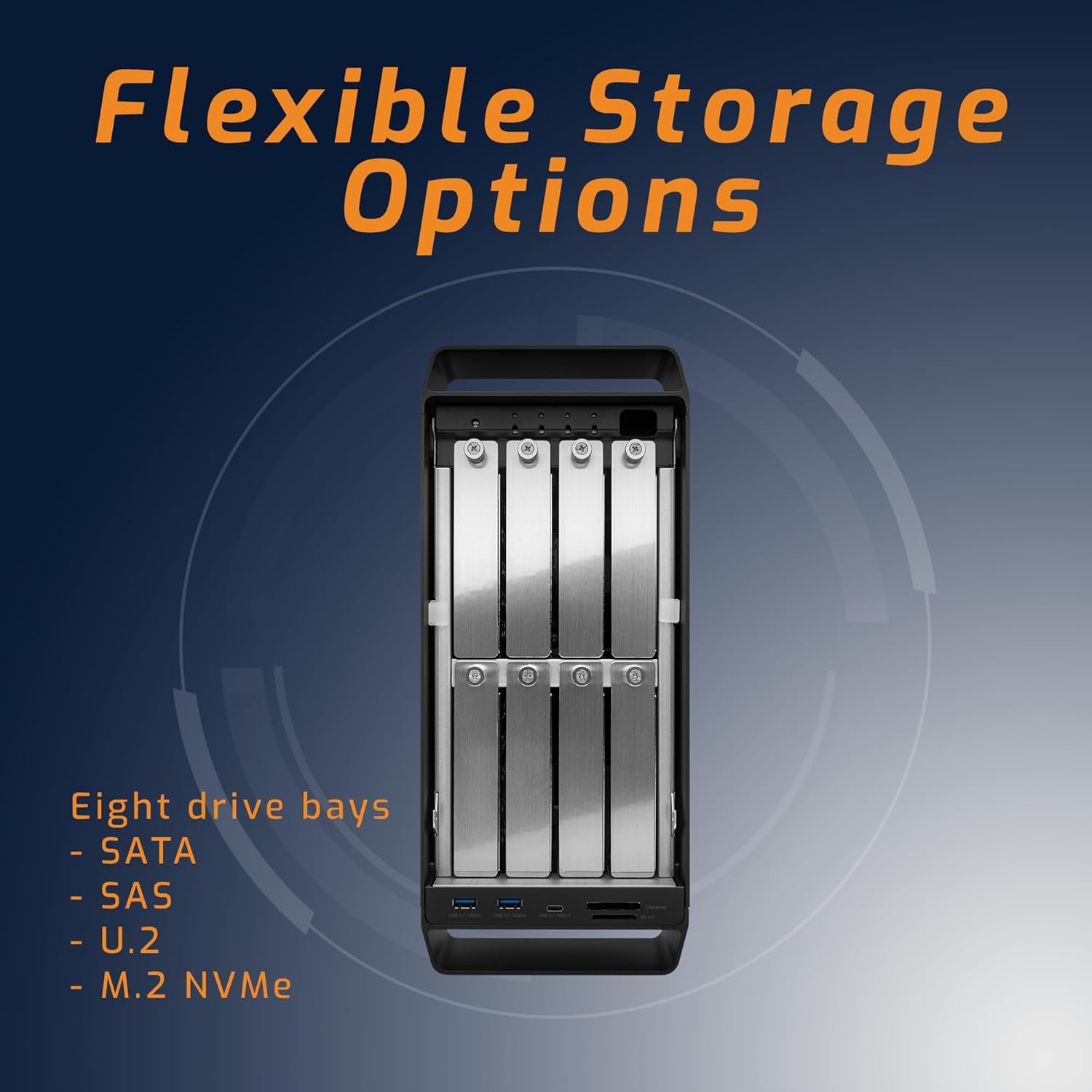 OWC ThunderBay Flex 8-Bay Thunderbolt Docking & PCIe Storage Expansion Enclosure