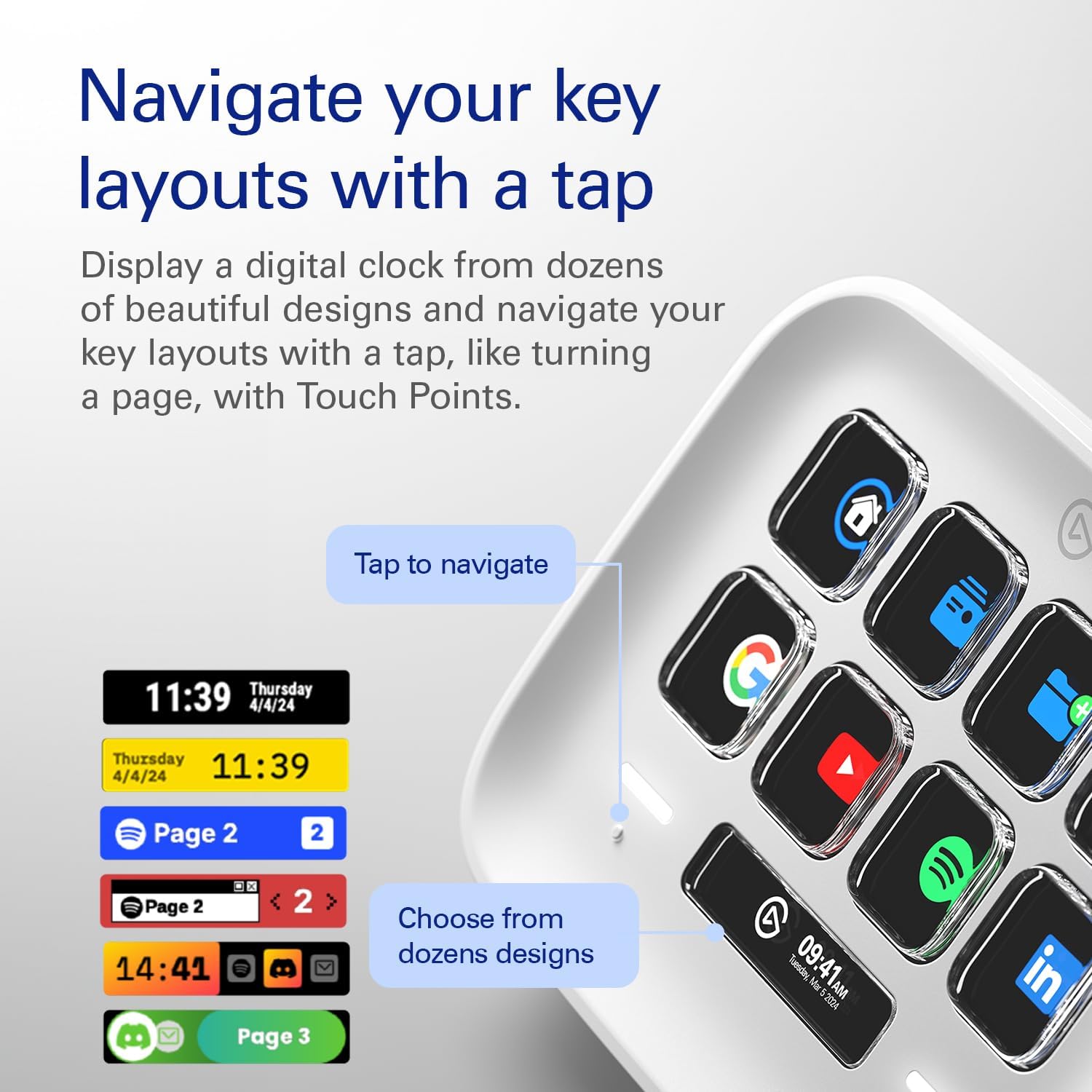 Elgato Stream Deck Neo – 8 Customizable Keys, 2 Touch Points, Speed Through Tasks & Workflows - Control Word, Excel, PowerPoint, Teams, Zoom, Spotify and more, Drag-’n-Drop Setup - Works with Mac & PC