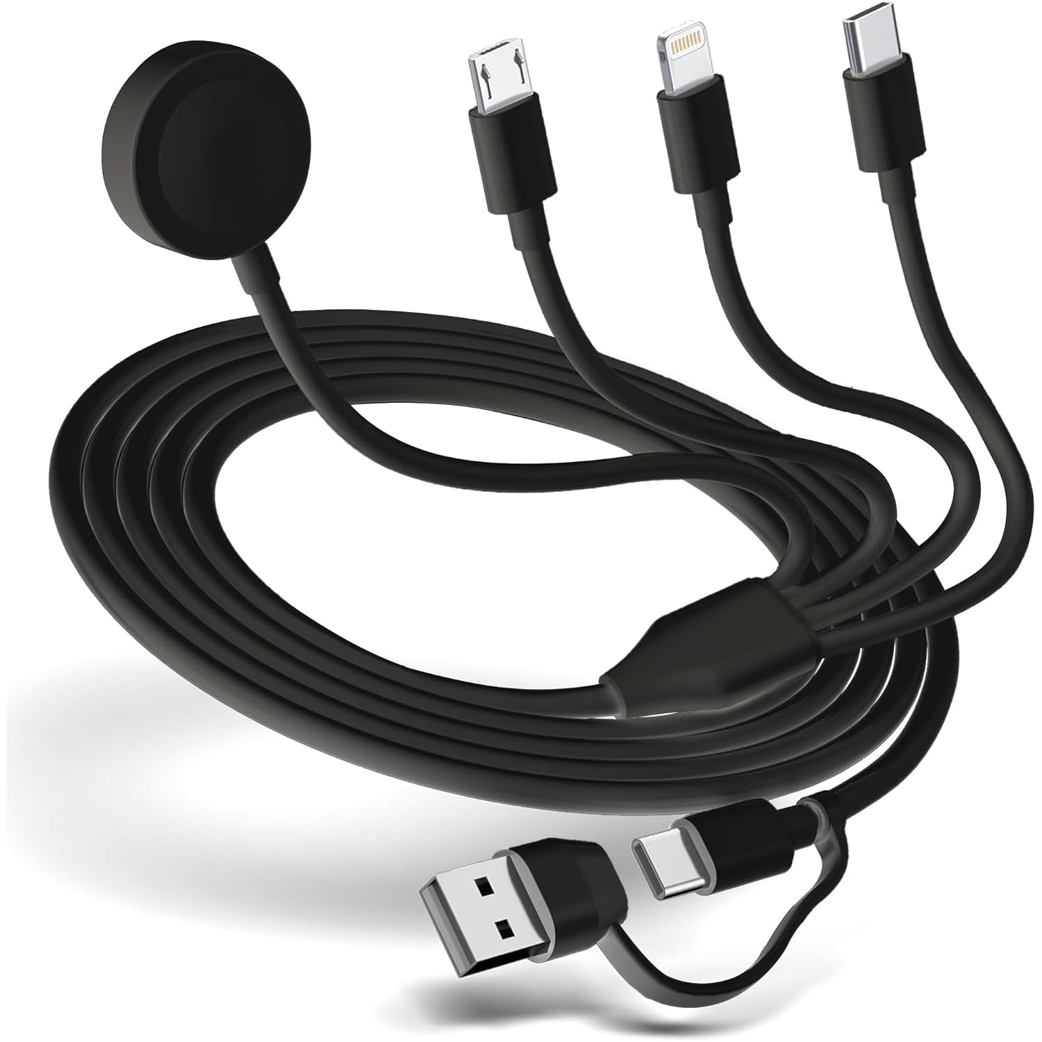 Gaya 4-in-2 Multi Charging Cable with Apple Watch Charger — White-13