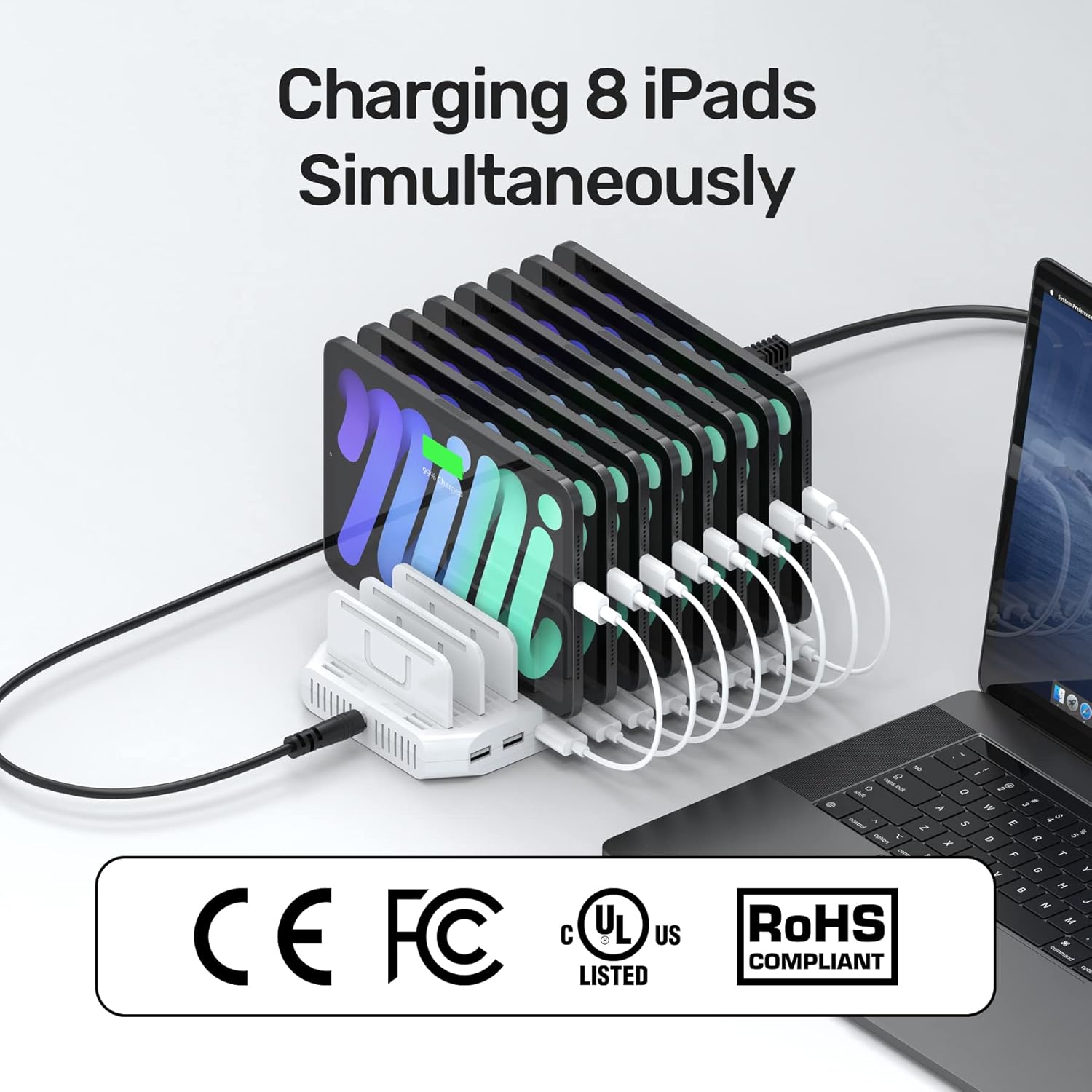 Unitek 96W 10-Port USB Charging Dock Hub