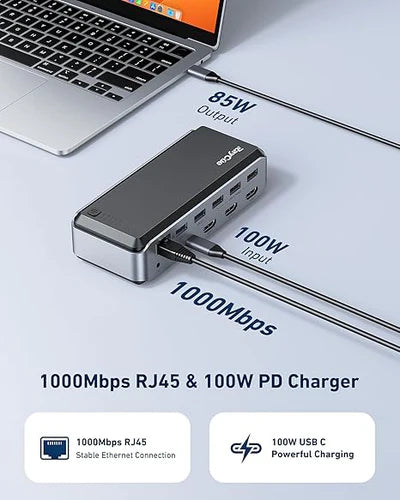 RayCue Dual Portable Monitor for Laptop (13.3”–17” | USB-C)