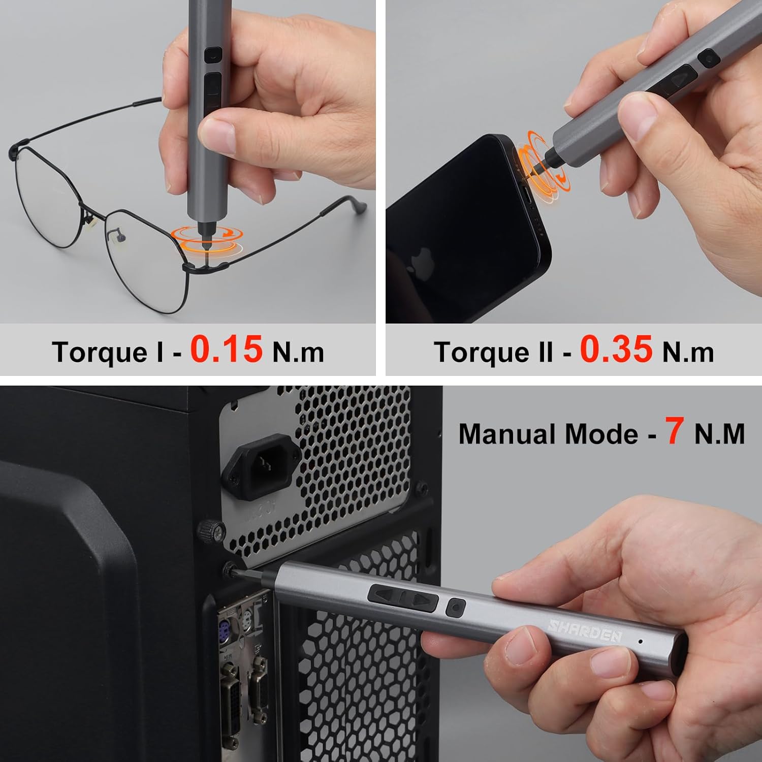 SHARDEN Mini Electric Screwdriver Kit — 29-in-1 Precision Tool