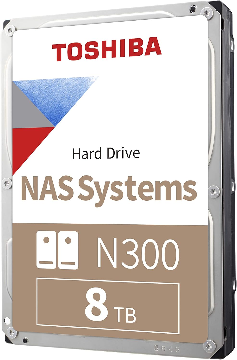 Toshiba N300 8TB NAS 3.5-Inch Internal Hard Drive – CMR SATA 6Gb/s, 7200 RPM, 512MB Cache (HDWG780XZSTA)