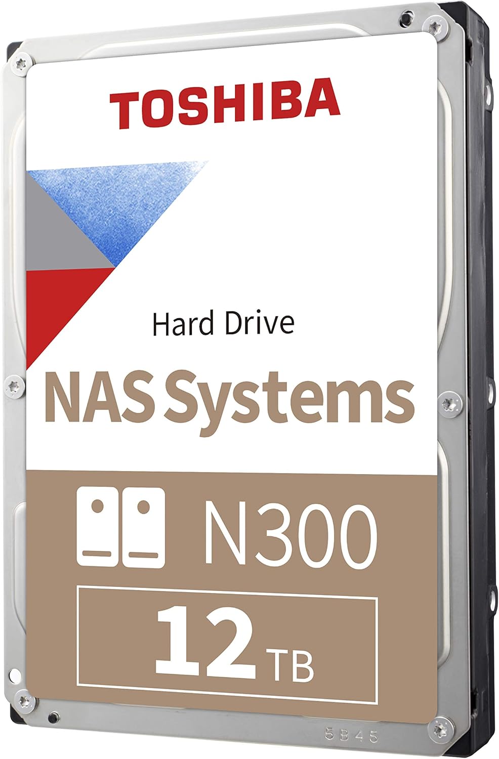 Toshiba N300 12TB NAS 3.5-Inch Internal Hard Drive – CMR SATA 6Gb/s, 7200 RPM, 512MB Cache (HDWG51CXZSTA)