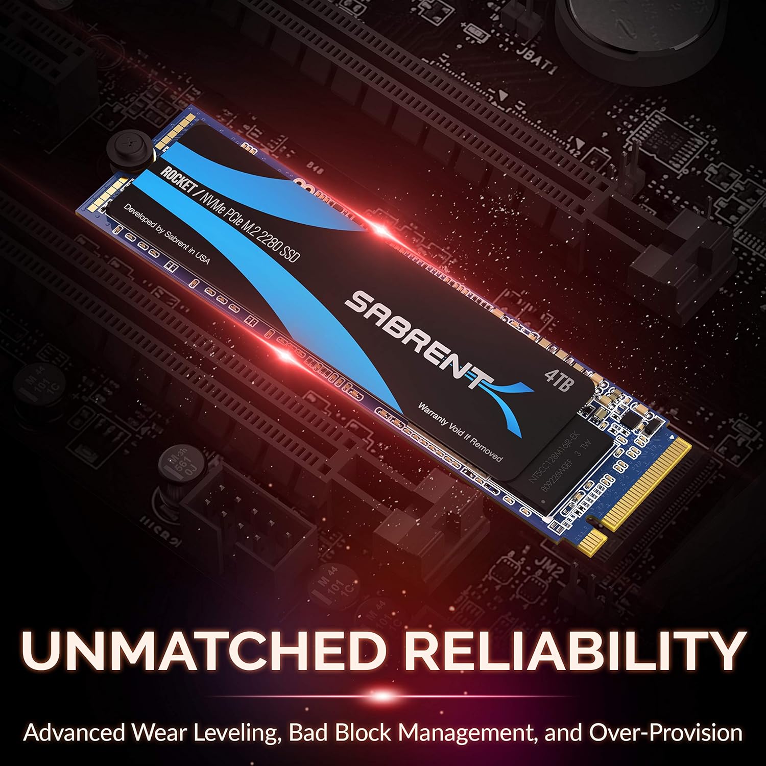 Sabrent Rocket 4TB NVMe PCIe Gen3 M.2 2280 Internal SSD-7