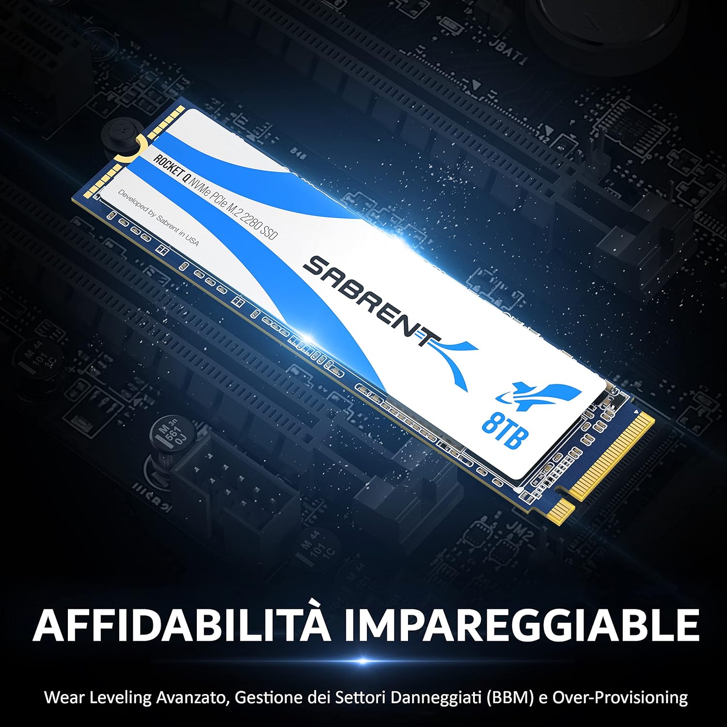 SABRENT Rocket Q 8TB NVMe PCIe M.2 2280 Internal SSD High Performance Solid State Drive R/W 3300/2900MB/s (SB-RKTQ-8TB)