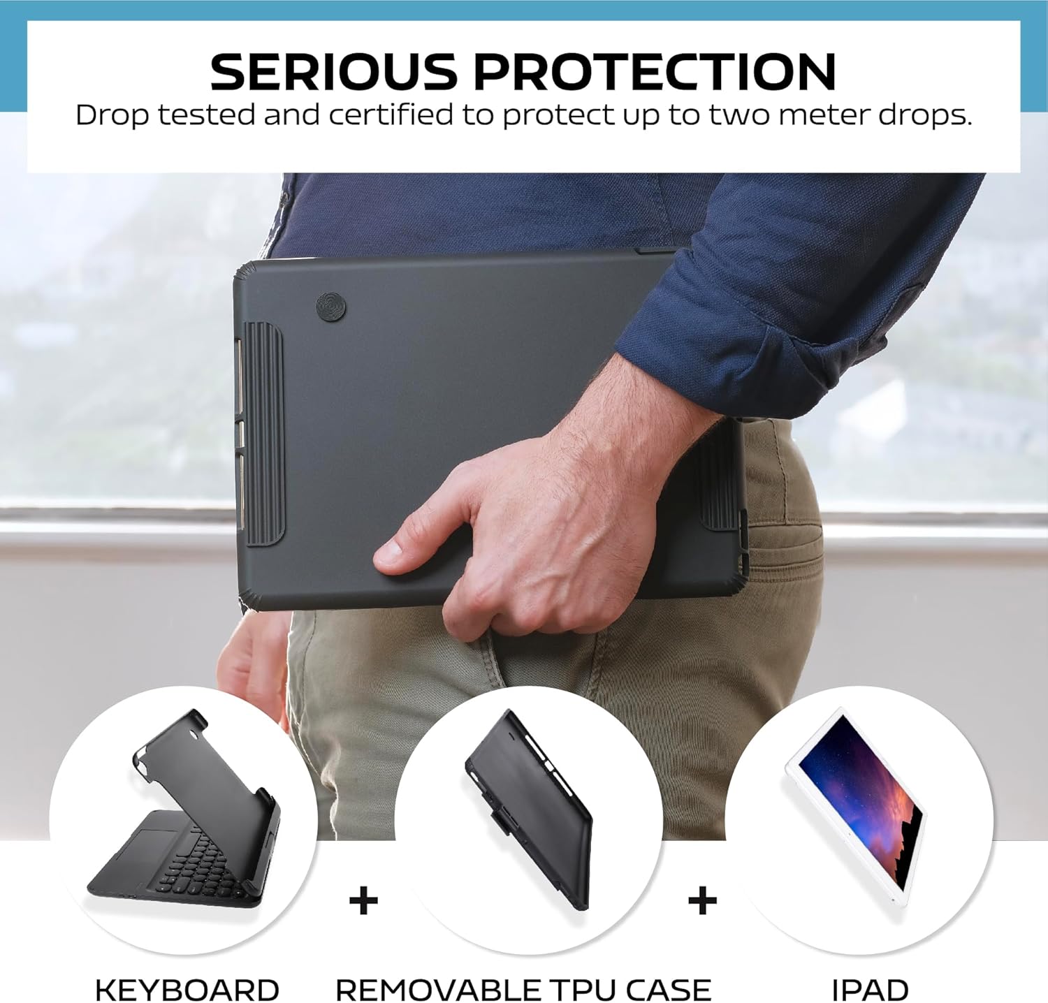 360° Keyboard Case with Touchpad for iPad 10.2” / 10.5” (7th / 8th / 9th Gen) Aussiez Goods Hub