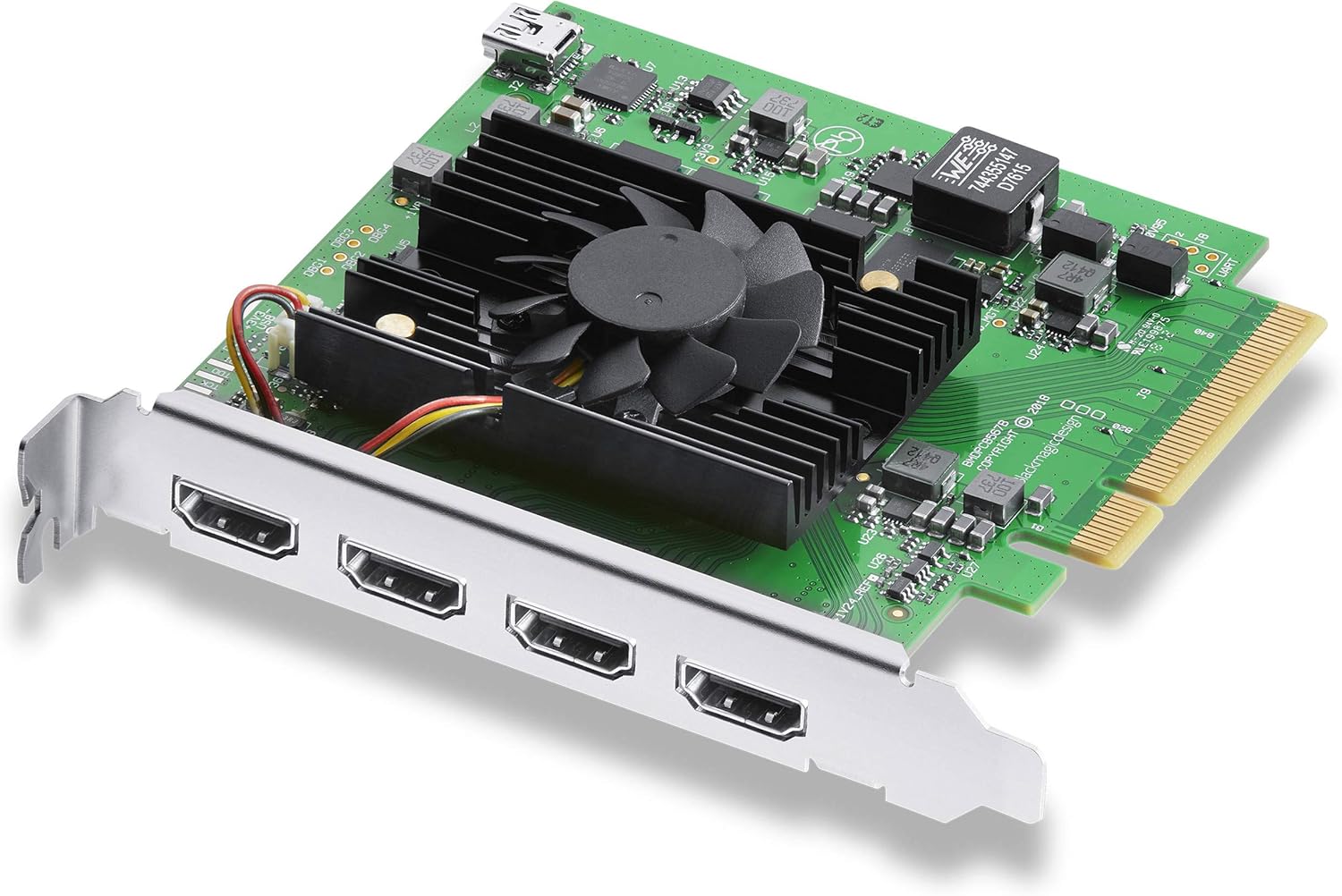 Blackmagic Design BM-BDLKDVQDHDMI4K PCIe Video Capture Card – 4× HDMI 2.0b, 4K
