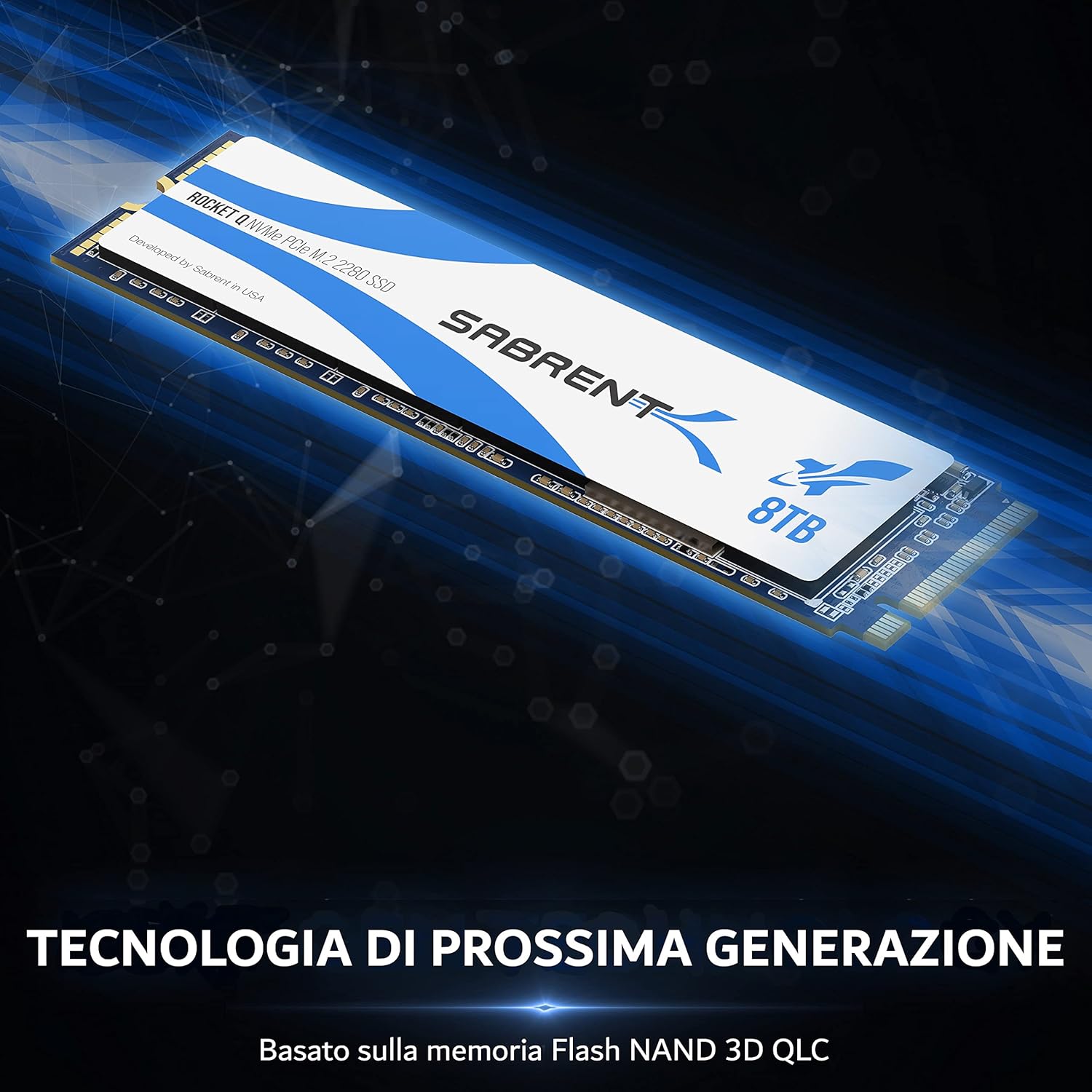 SABRENT Rocket Q 8TB NVMe PCIe M.2 2280 Internal SSD High Performance Solid State Drive R/W 3300/2900MB/s (SB-RKTQ-8TB)