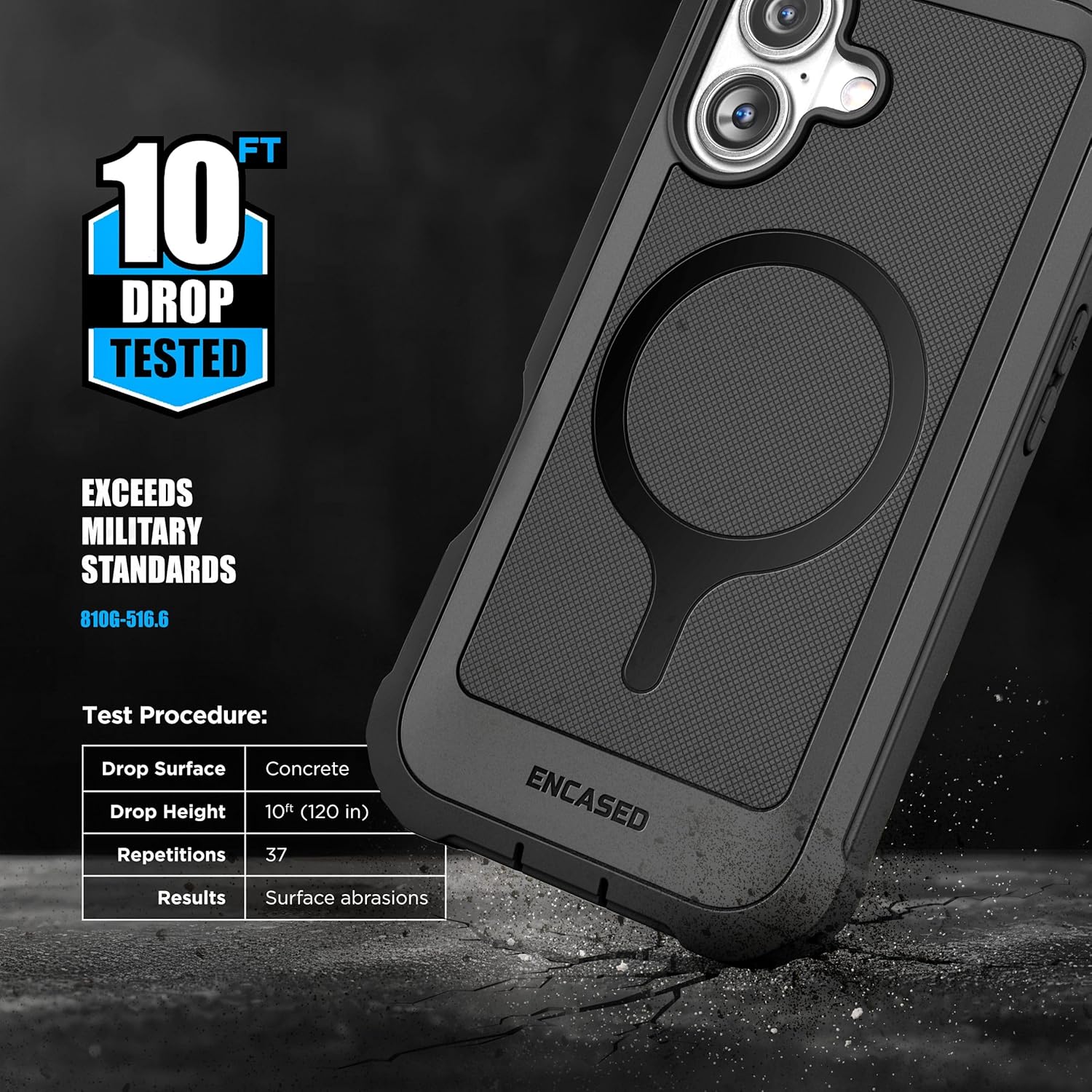 Encased Full-Body Protection for iPhone 16 Phone Case with Built-in Screen Protector / aussiezgoodshub.com