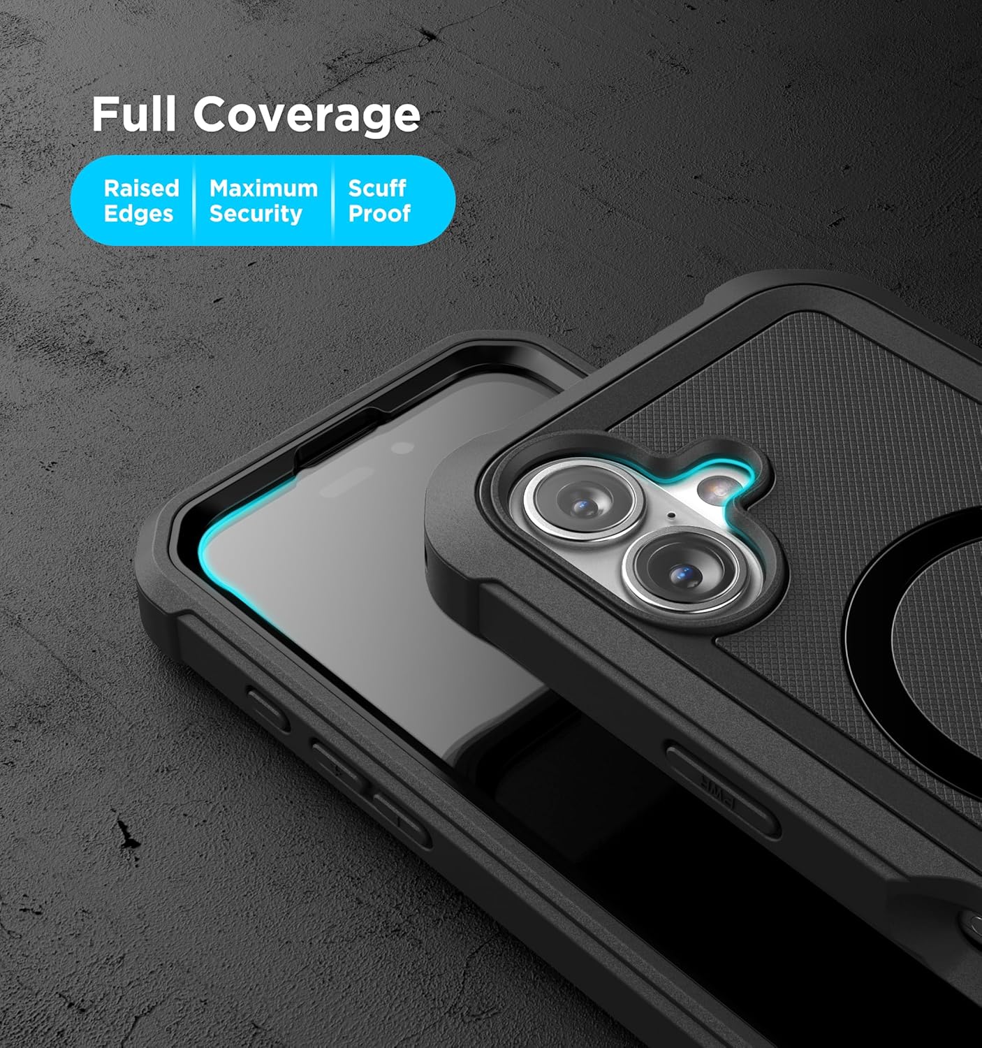 Encased Full-Body Protection for iPhone 16 Phone Case with Built-in Screen Protector / aussiezgoodshub.com