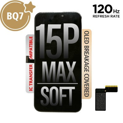 BQ7 Soft OLED Assembly for iPhone 15 Pro Max Screen Replacement (120Hz)-1