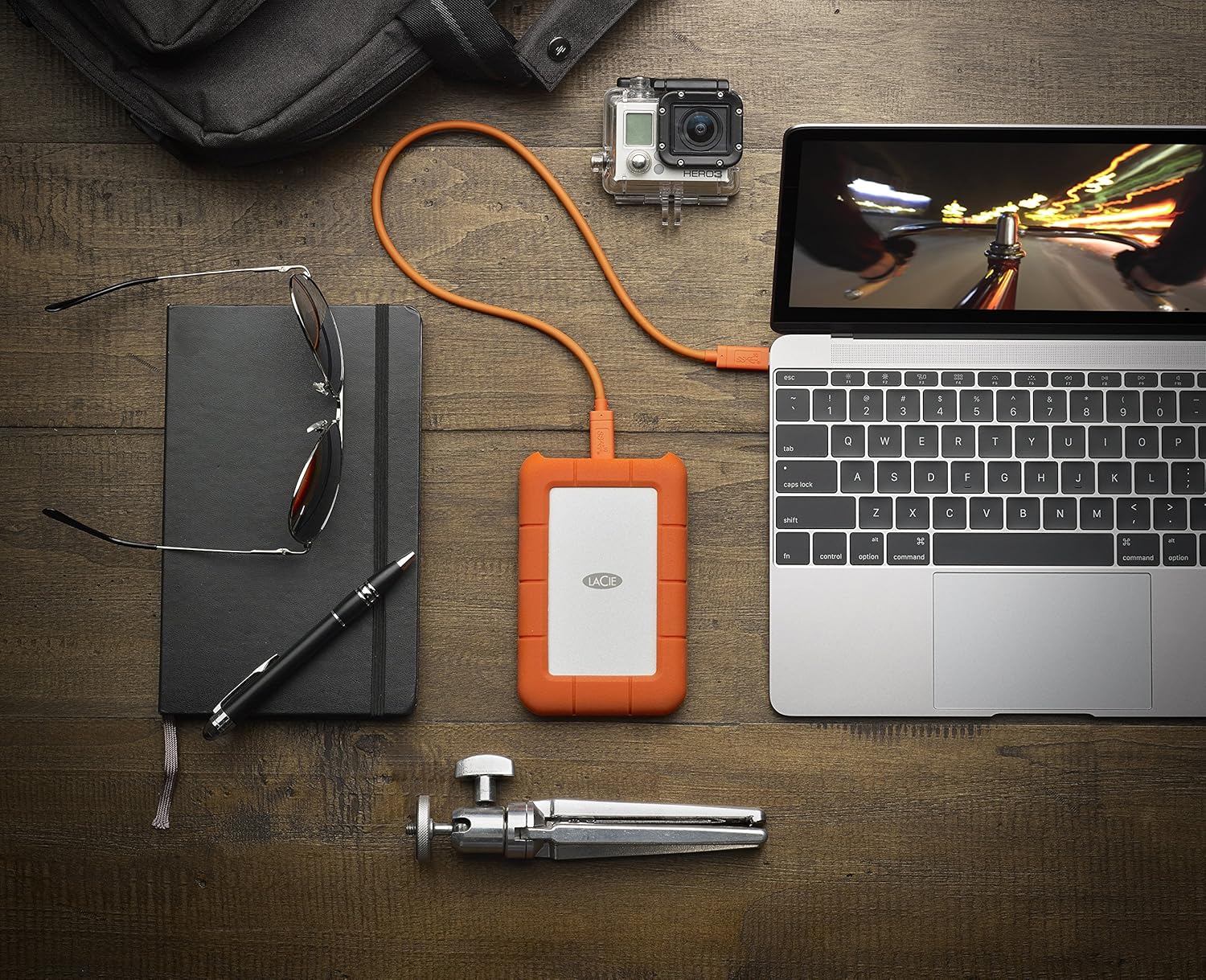 LaCie Rugged USB-C Portable External Hard Drive