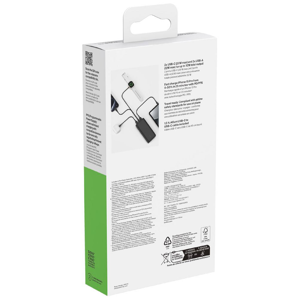 Belkin Boost 26K Power Bank Black Belkin
