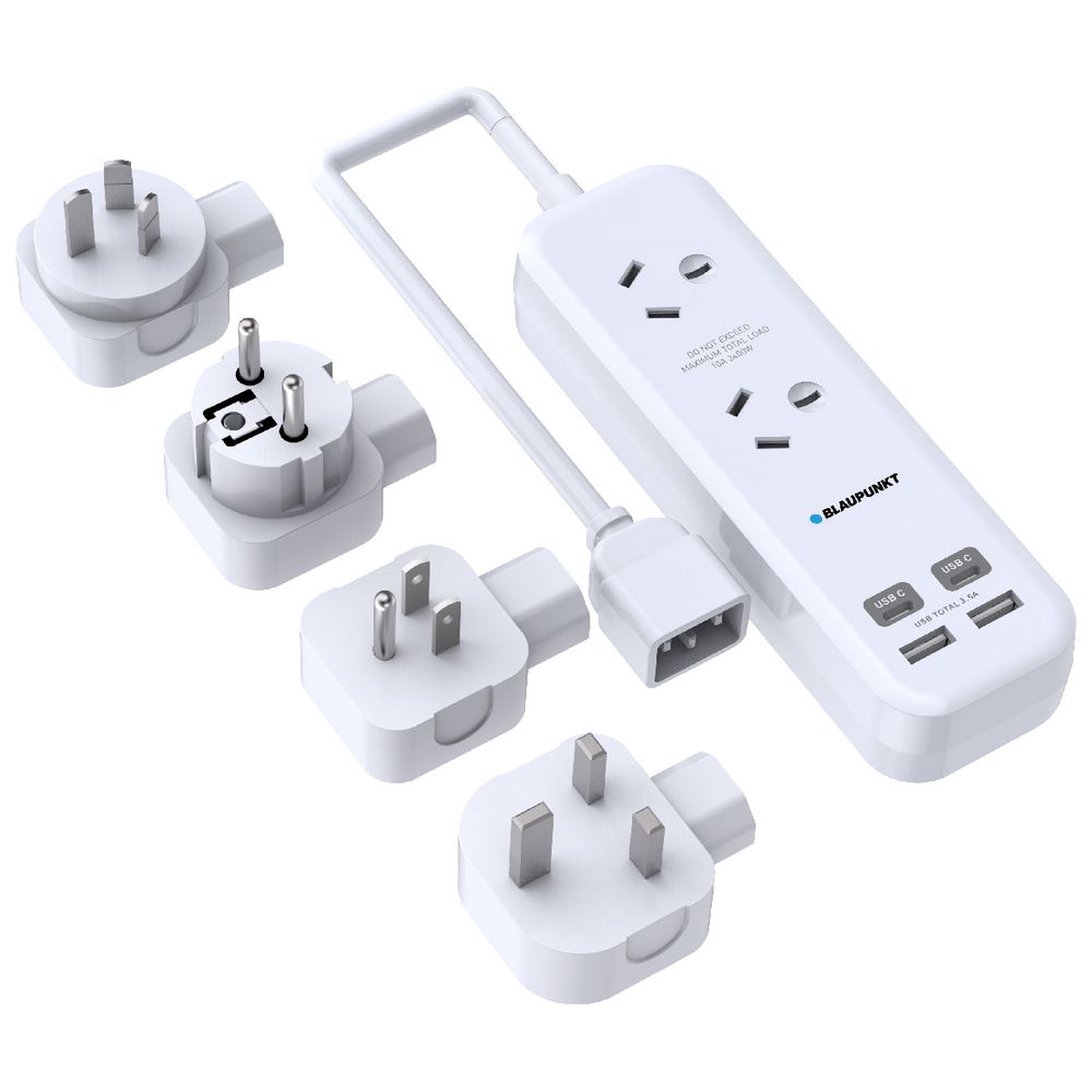 Blaupunkt Universal Travel Adaptor Kit White Blaupunkt