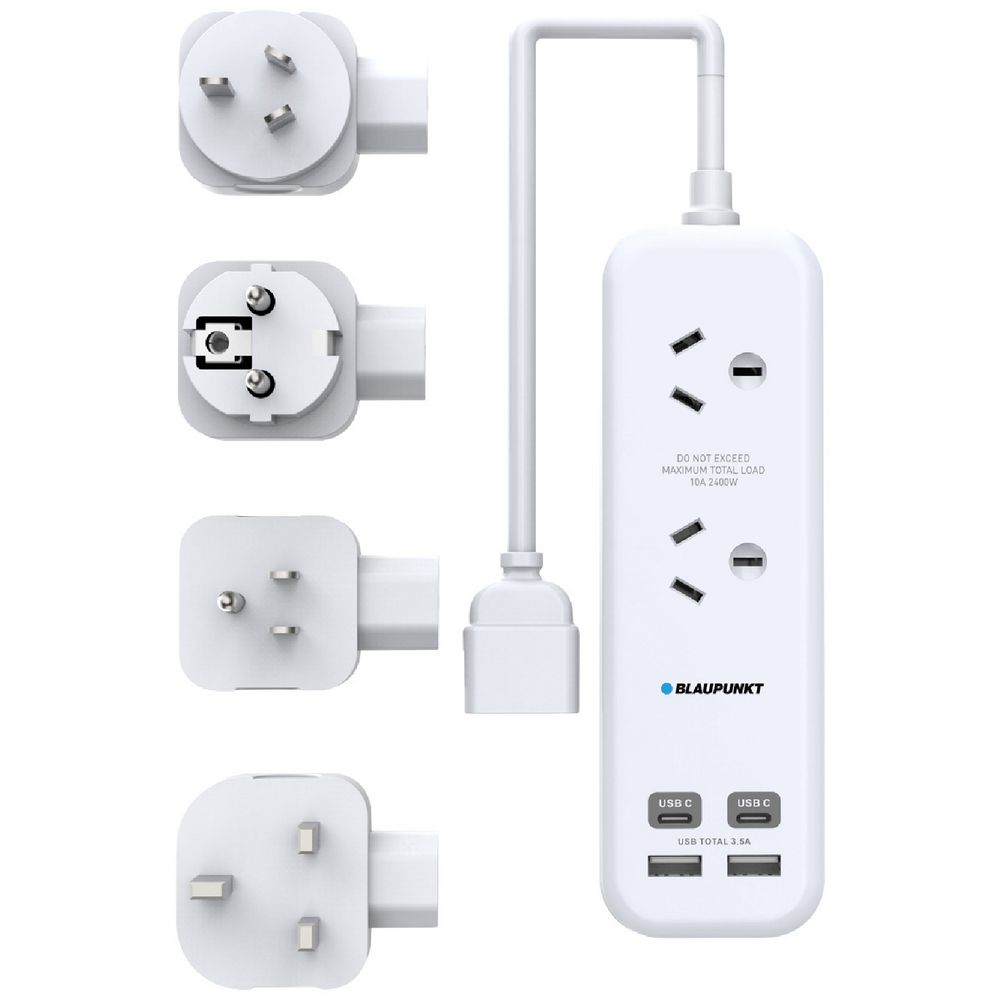 Blaupunkt Universal Travel Adaptor Kit White Blaupunkt