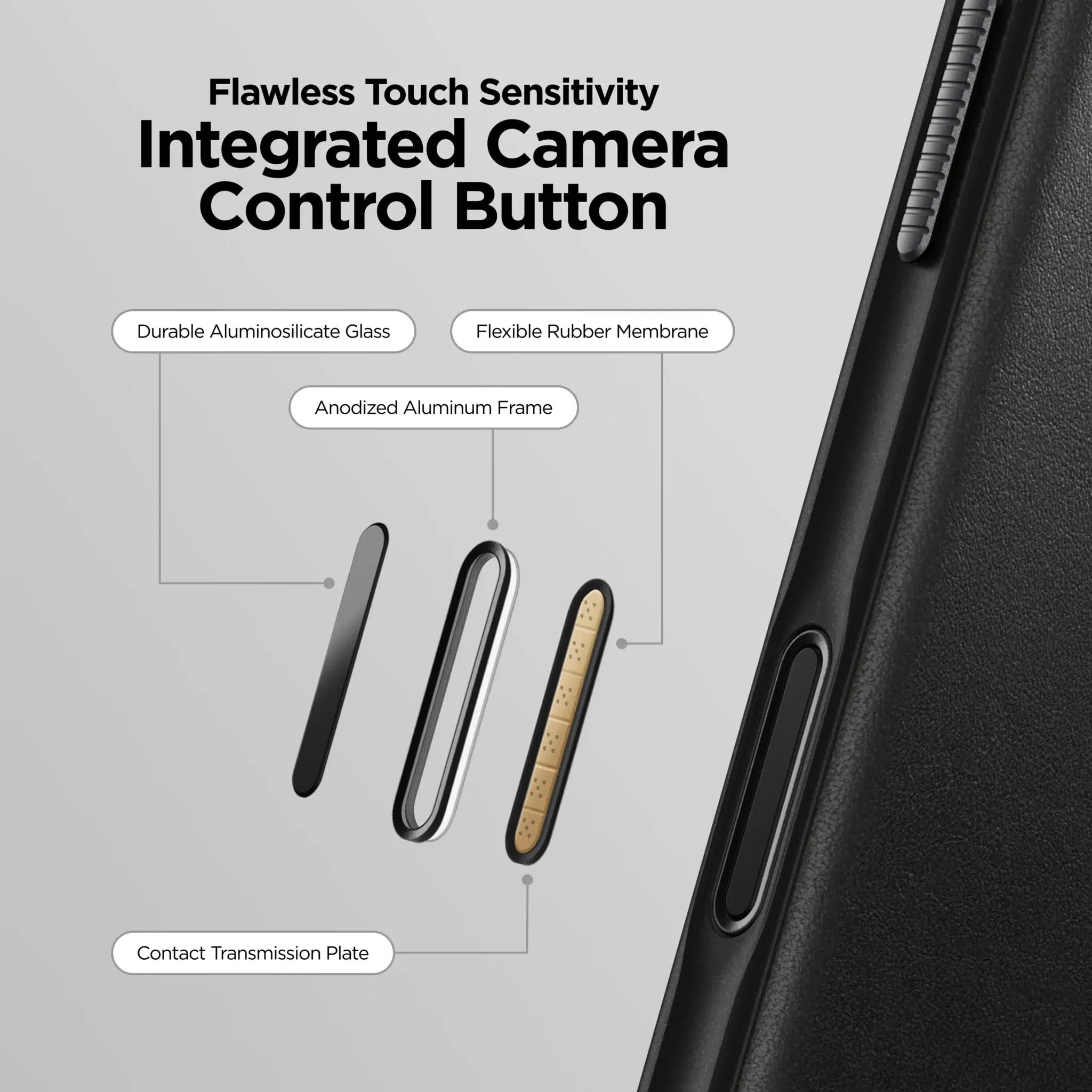 Nomad Modern Leather Case — Black for iPhone 17