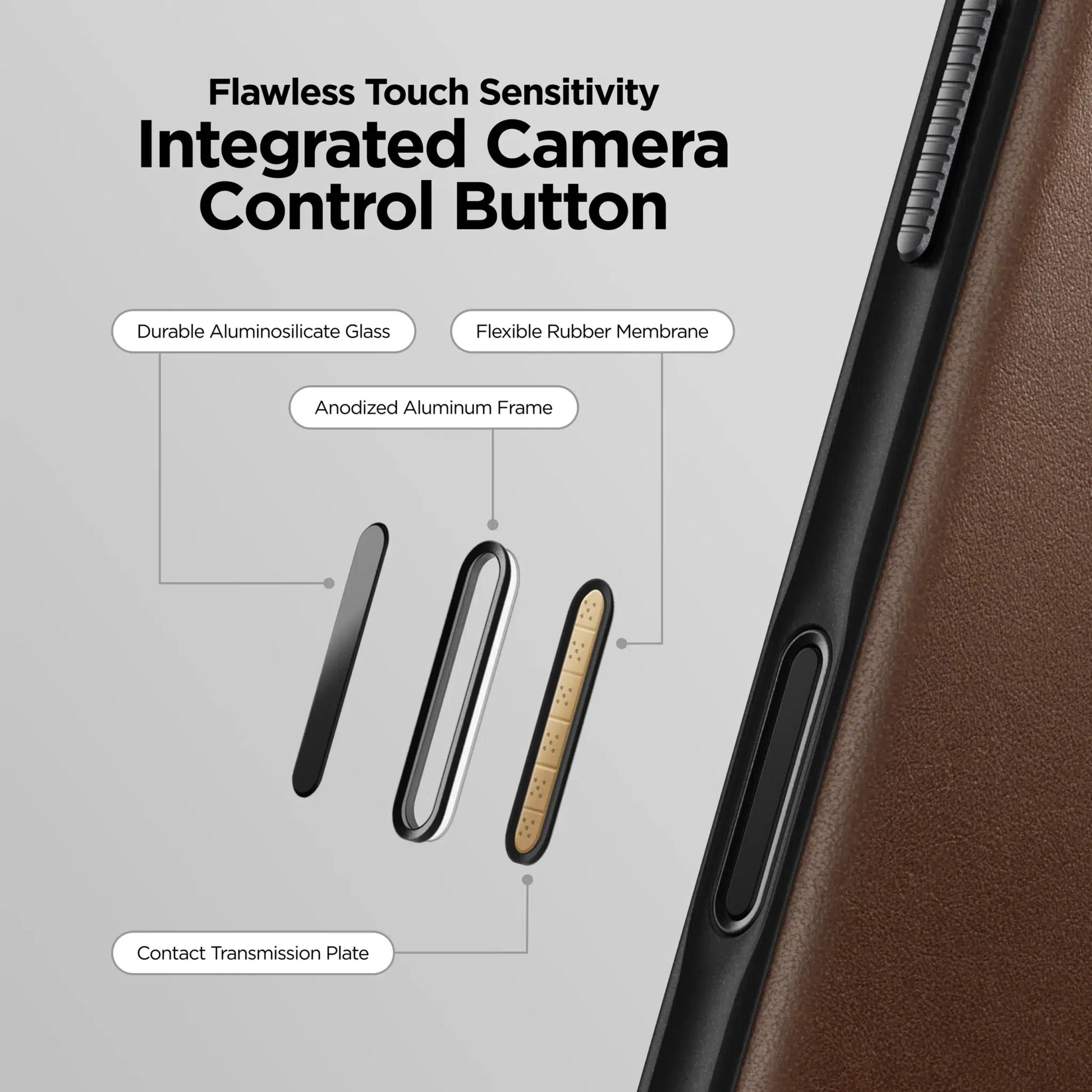 Nomad Modern Leather Case — Brown for iPhone 17