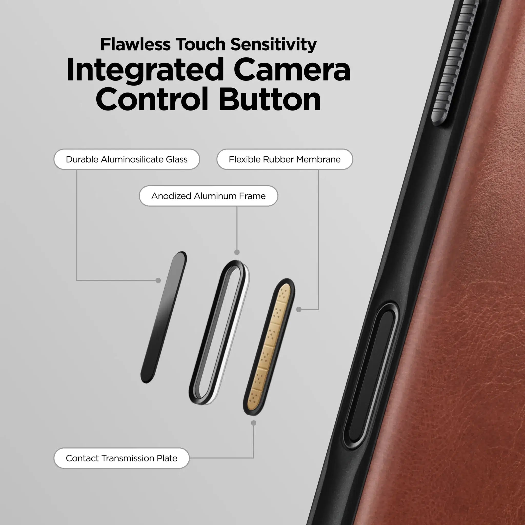 Nomad Modern Leather Case — Horween® Edition Olde Dublin for iPhone 17 Pro